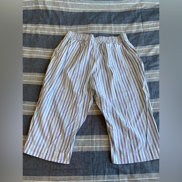 Lane bryant linen Capri. blue and gray. Size 26 - Picture 2 of 4